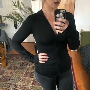 Uniqlo Airism M Black Zip Tank